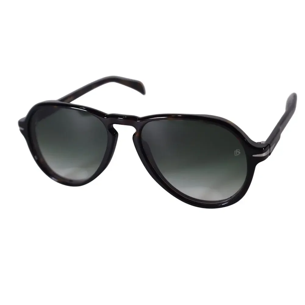 David Beckham Lightweight Aviator Sunglasses - Tortoise/Grey Green Gradient-NWT